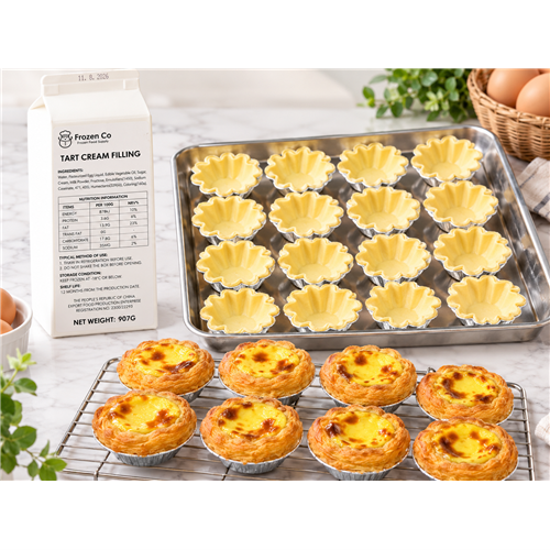 Golden Flower Egg Tart Showcase